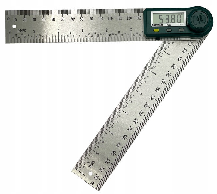 Электронный угломер с линейкой 200 мм PROTESTER 5423-200 Харків - зображення 5