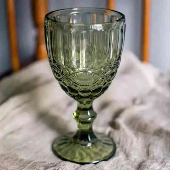 Набор кувшин 1,1 л Elodia Винтаж с бокалами 6 шт по 340 мл изумрудный Одесса