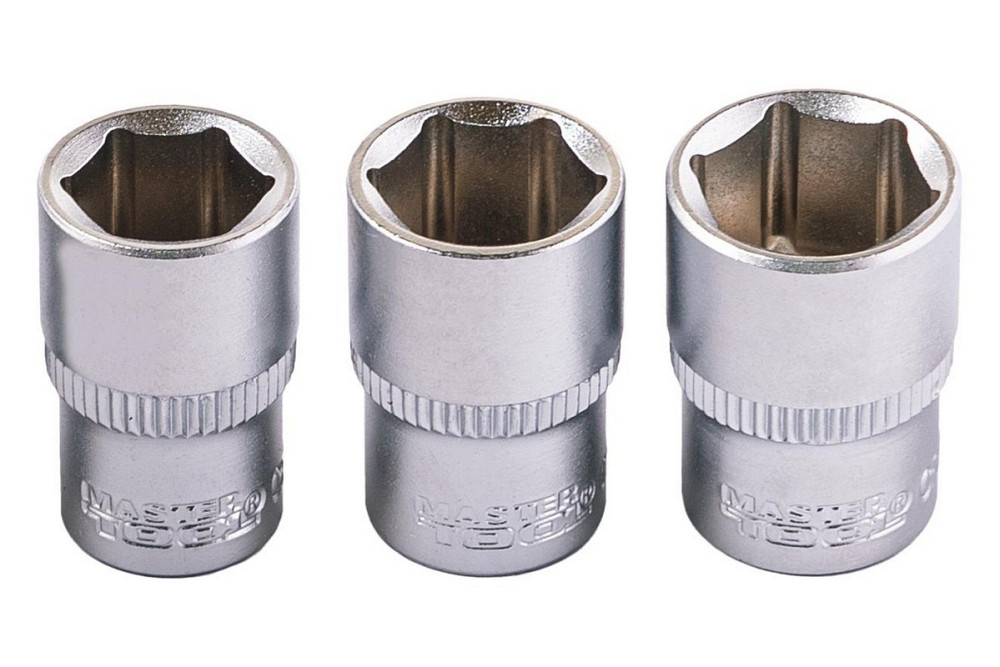 Набор инструментов MASTERTOOL PROFI ¼" 45 шт 4-13 мм телескопическая трещотка CrV50BV30 металлически Харьков - изображение 8