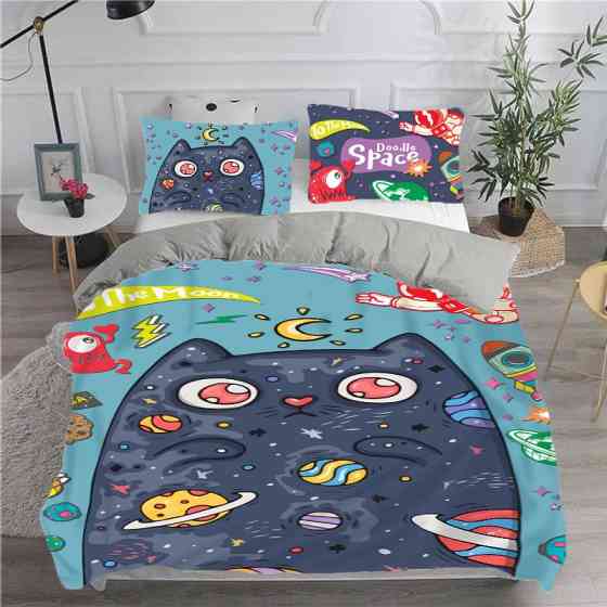 Постільна білизна з плюш-велюру Котикові Сноведіння 2984 13507 215×150 см Киев