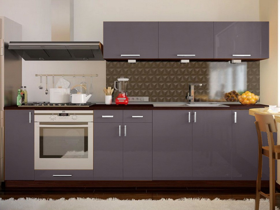 Пряма кухня ВІП-Майстер Марго фатін 2,7 метра ❀ VIP-Master Margo 2700 Київ - зображення 9