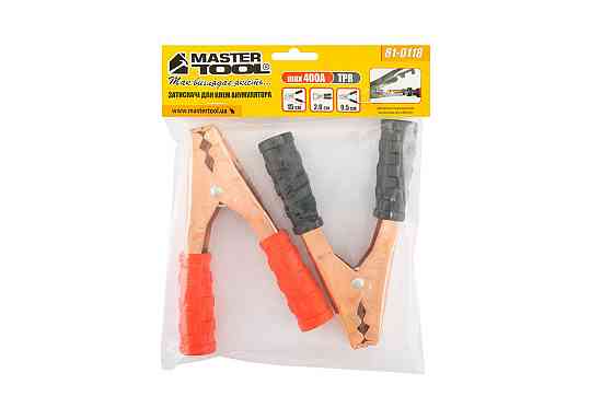 Зажимы для клемм аккумуляторные MASTERTOOL 400 А 15 см 81-0118 Харків