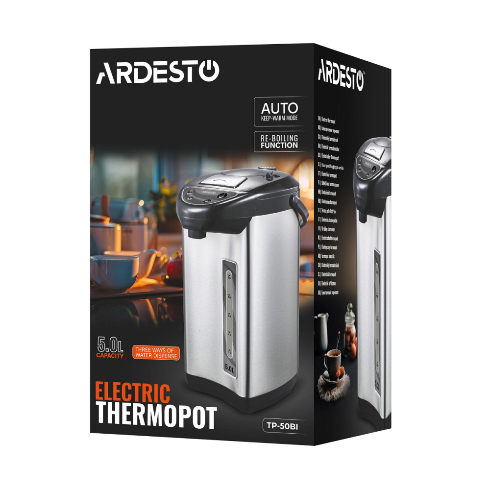 Термопот Ardesto TP-50BI 5 л серый Киев - изображение 9