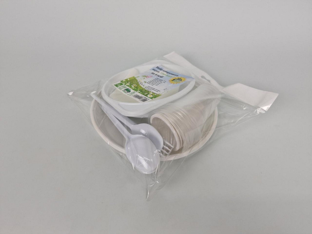 Набор одноразовой посуды на 6 персон "Дорожный " Харків - зображення 2