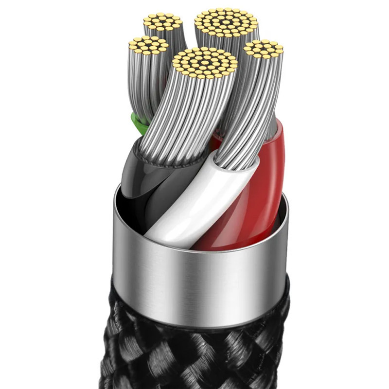 Дата кабель Baseus Explorer Auto Power-Off Fast Charging Type-C to Lightning 20W (1m) (CATS000001) Херсон - изображение 5