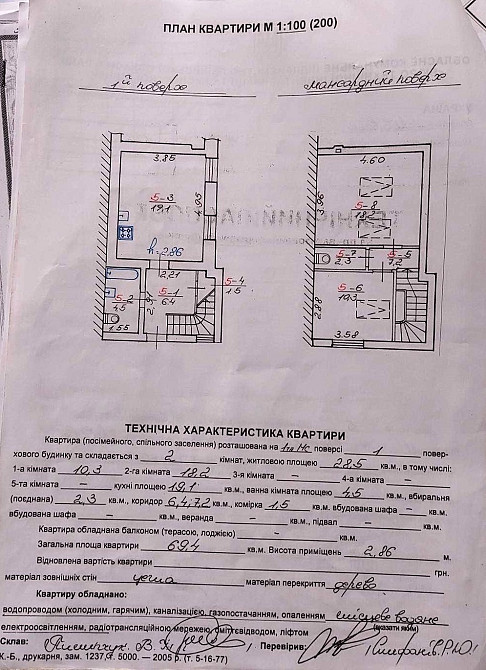 Продаж 2-кімнатної дворівневої квартири у самому центрі міста — елітний район. Львів, вул. Огієнка, Львов - изображение 12