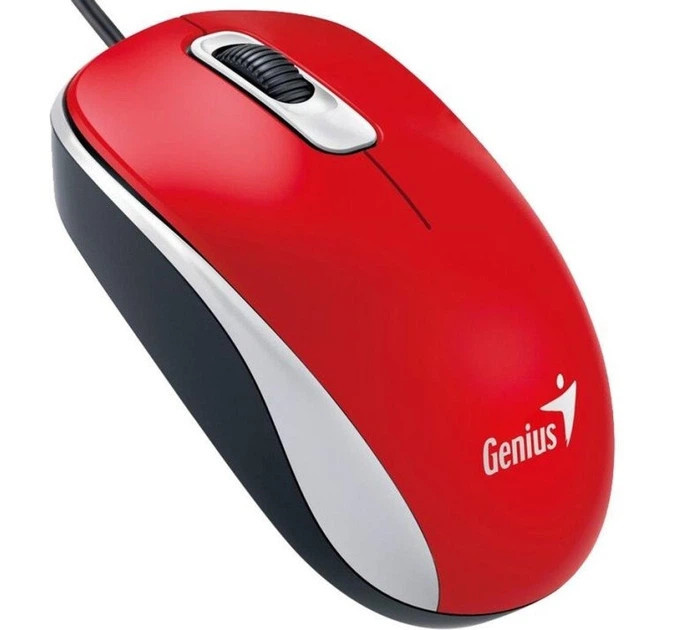 Мышь компьютерная проводная Genius DX-110 USB Red 31010116104 красная Киев - изображение 2