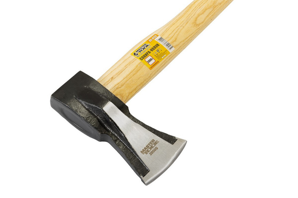 Топор-колун MASTERTOOL 2000 г HRC 50 рукоятка из дерева с полимерной защитой 900 мм 05-0132 Харків - зображення 5