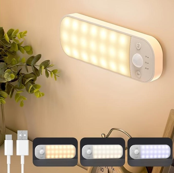 Світильники з датчиком руху, акумуляторні, бездротові, 3 режими світла, комплект 2шт Киев - изображение 2