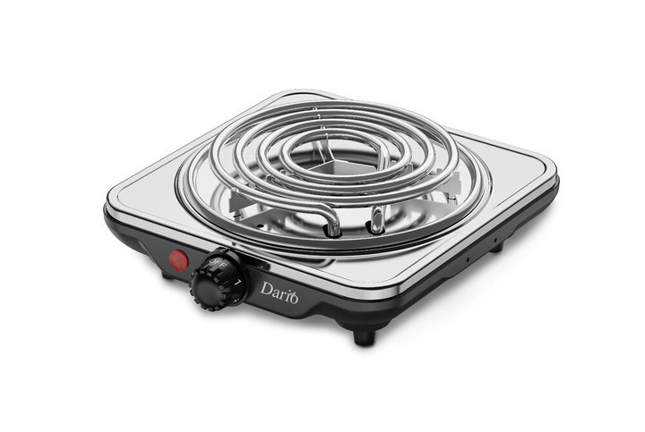 Электроплита Dario DHP151S 1.5 кВт серебристая Київ - зображення 1