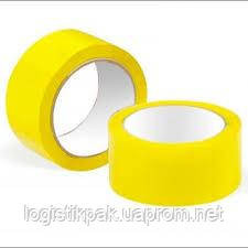 Скотч  упаковочный желтый 45мкм 100м клейкая лента Харьков - изображение 3