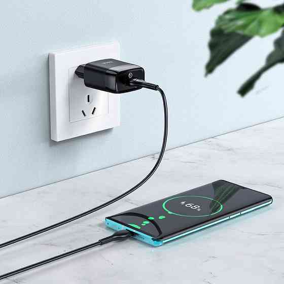 СЗУ Hoco C72Q Glorious QC3.0 18W (1USB-A) + кабель USB to Type-C Херсон