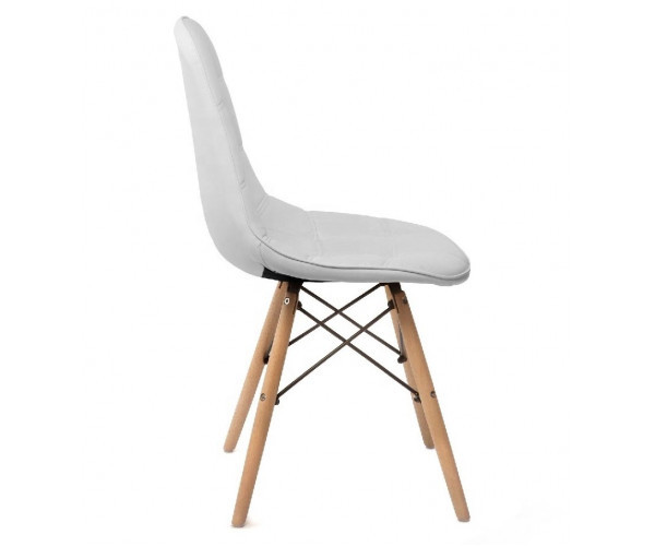 Стілець Тауер Софт біла екошкіра Дніпро - зображення 4