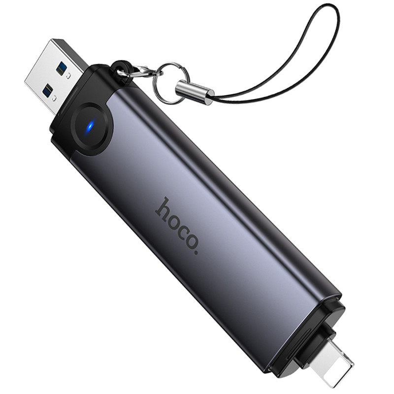 Картридер Hoco HB56A Victory 5in1 Lightning/USB2.0 to SD/TF3.0 + USB 2.0 Херсон - изображение 5
