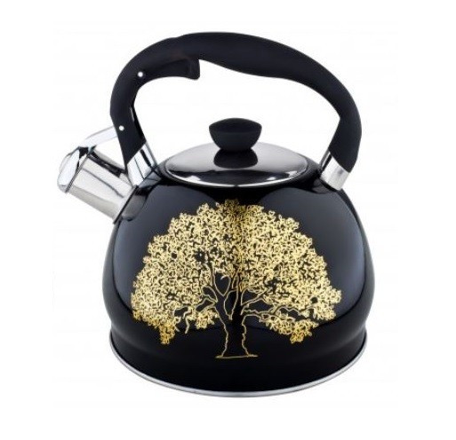 Чайник зі свистком Edenberg Золото 2 EB-1956-GB 2 л чорний Киев - изображение 1