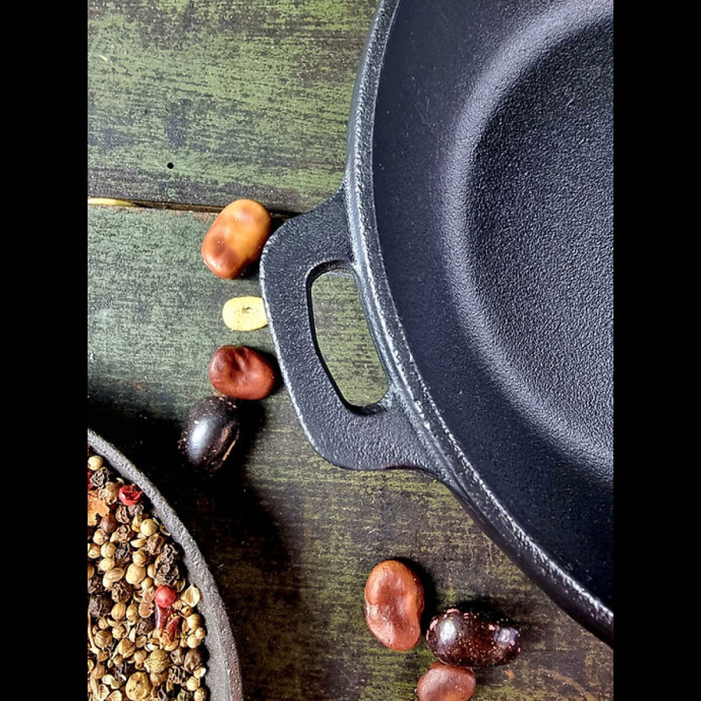 Сковорода чугунная Maysternya с деревянной ручкой 28х6см Т306 Одеса - зображення 7