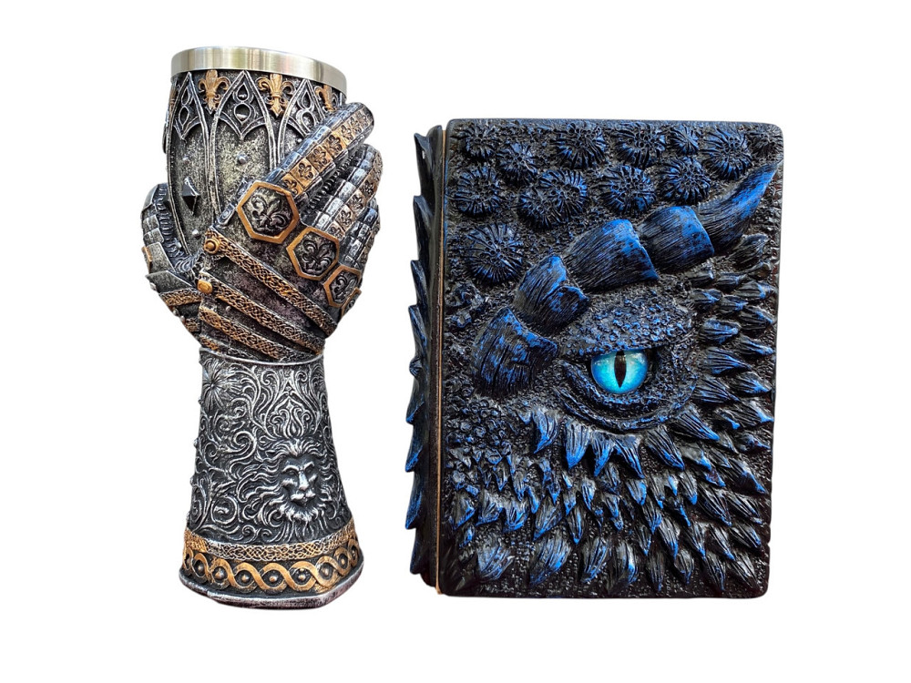 Подарочный набор Бокал 3 Рука с Левом и Блокнот 3 «Книга теней и Глубин» Київ - зображення 1