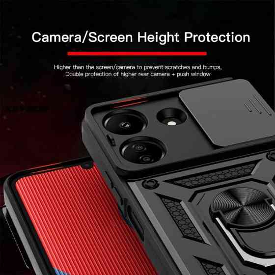 Ударопрочный чехол Camshield Serge Ring для Xiaomi Redmi 13C / Poco C65 Херсон