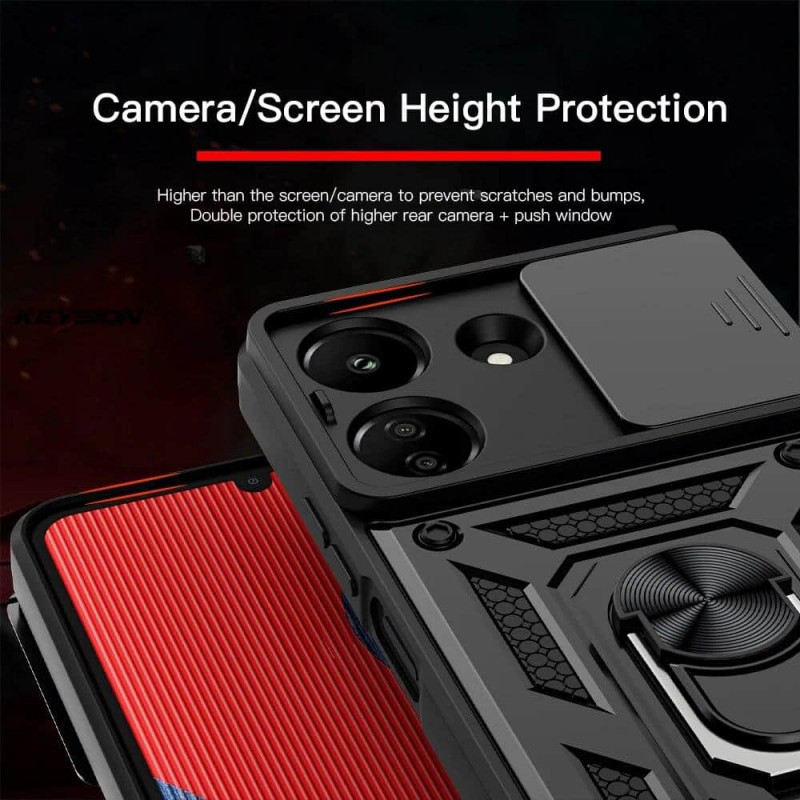Ударопрочный чехол Camshield Serge Ring для Xiaomi Redmi 13C / Poco C65 Херсон - зображення 5