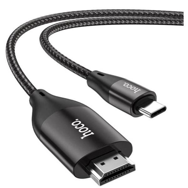 Адаптер Hoco UA16 Type-C to HDTV on-screen cable Metal Gray Харків - зображення 1
