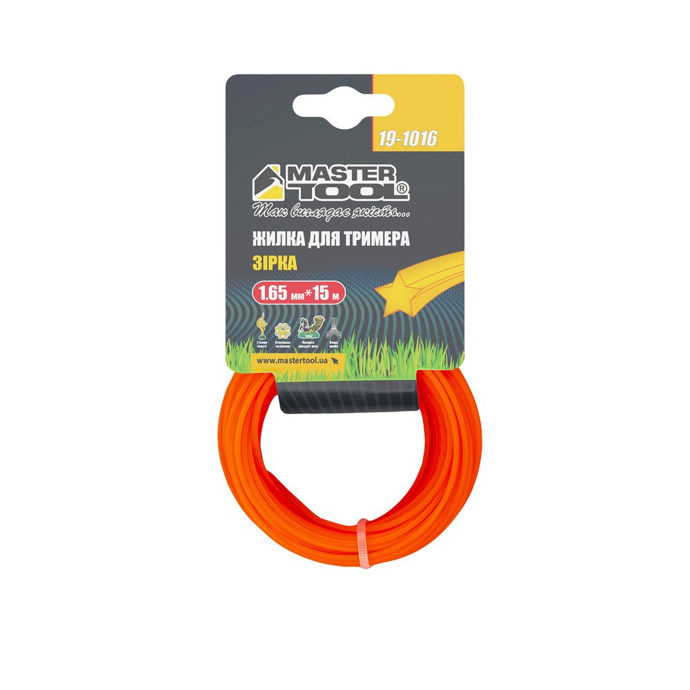 Леска для триммера MASTERTOOL ЗВЕЗДА 1,65 мм 15 м 19-1016 Харьков - изображение 2