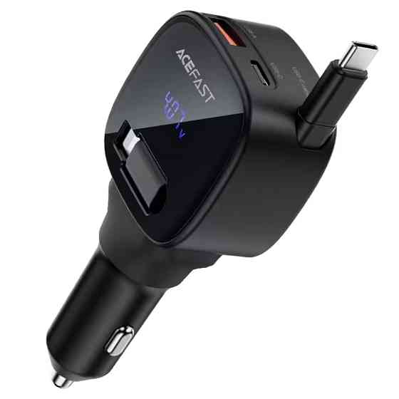 АЗУ Acefast B17 PD30W+QC3.0 total 95W (1USB-A/1C) with retractable cable Type-C Херсон