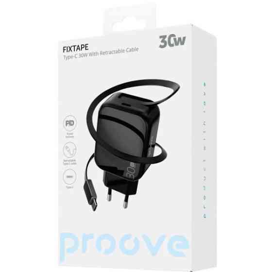 Мережевий зарядний пристрій Proove Fixtape GaN Type-C 30W Black (WCFP30010201) (Код товару:40614) Харьков