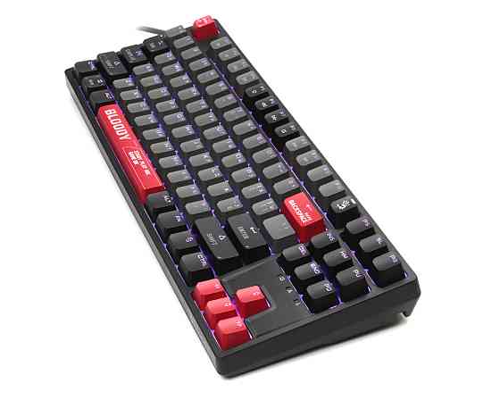 Клавиатура компьютерная проводная Bloody S87(EnergyRed) красная Київ