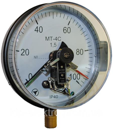Манометр электроконтактный МТ-4С от 0 до 1,6 МПа (16 кгс/см2) - аналог ДМ2005СгУ3, ДМ2005-У2, ДМ2005 Київ - зображення 1
