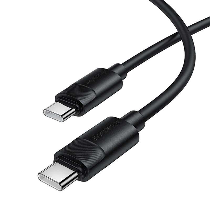 Дата кабель Borofone BX123 Leya Type-C to Type-C 60W (1m) Херсон - зображення 5