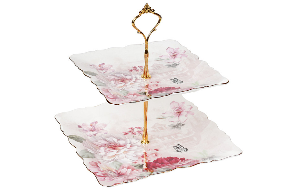 Фруктівниця 2-х ярусна Bona Di Сад мрій 572-109 24 см Київ - зображення 1