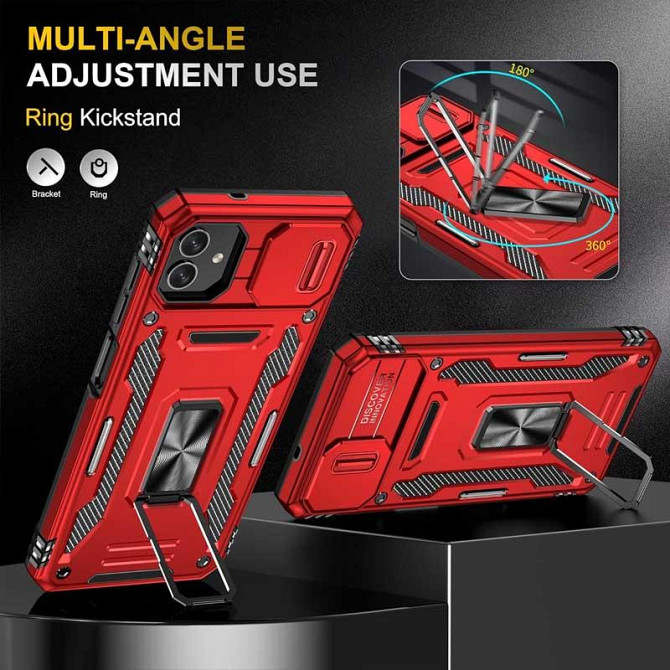 Ударопрочный чехол Camshield Army Ring для Samsung Galaxy A07 Херсон - изображение 5