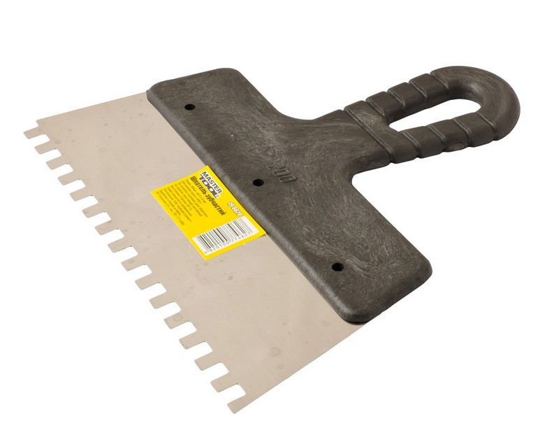 Шпатель зубчатый MASTERTOOL 200х6х6 мм 19-6620 Харків - зображення 1