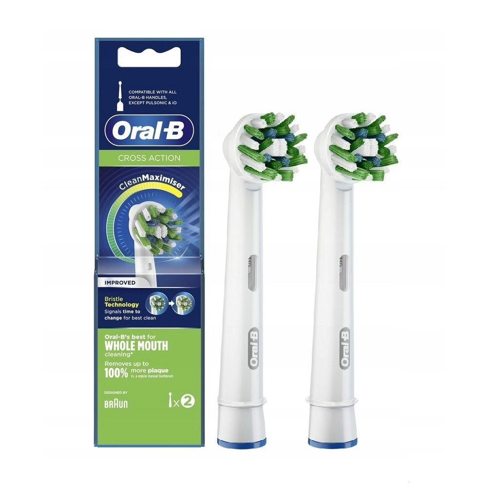 Насадка до електричної щітки Braun Oral-B Cross Action Clean Maximiser EB50RB-2 2 шт біла Киев - изображение 1