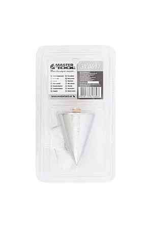 Отвес строительный MASTERTOOL металлический конусный 300 г шнур L 5 м 30-0602 Харьков