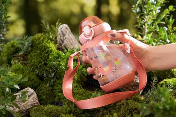 Пляшка для води дитяча Ardesto Llama AR-2250-PL 500 мл рожева Киев