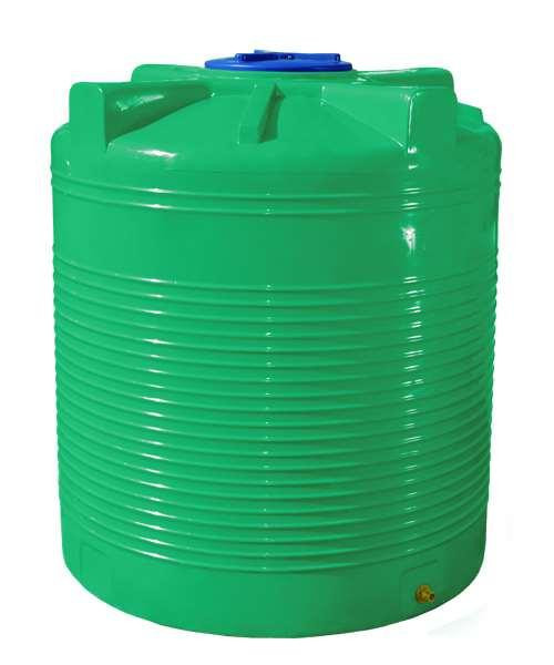 Емкость 5000 л вертикальная двухслойная зеленая RV Київ - зображення 1