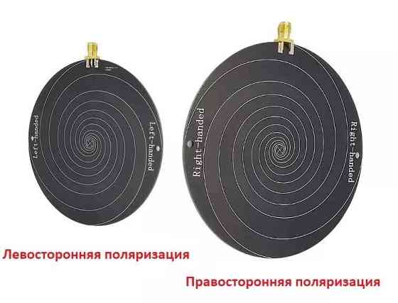 Антенна 1 ГГц - 10 ГГц 3-6 dBi сверхширокополосная, левая (LHCP)/правая (RHCP) поляризация Дніпро