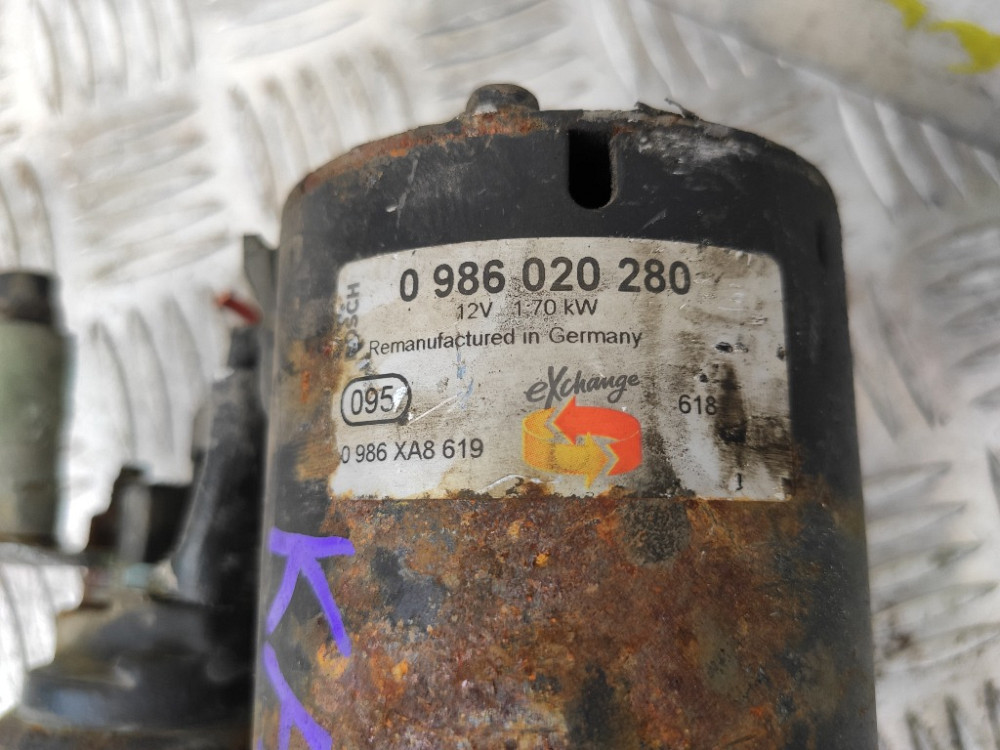 Стартер Volkswagen Caddy 1.9 tdi 2004-2010 (0986020280) Ковель - зображення 3