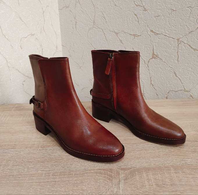 Шкіряні Ботинки Franco Sarto Women's L-colt Ankle Boot 39р/27 см Раздельная - изображение 1