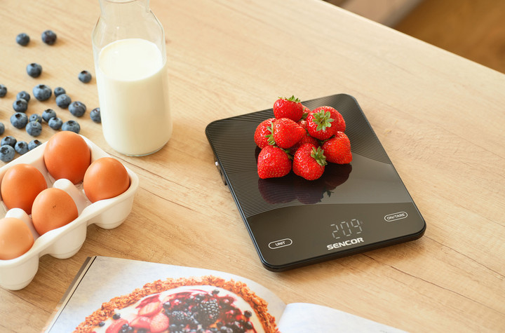 Весы кухонные Sencor SKS7700BK 10 кг черные Київ - зображення 8