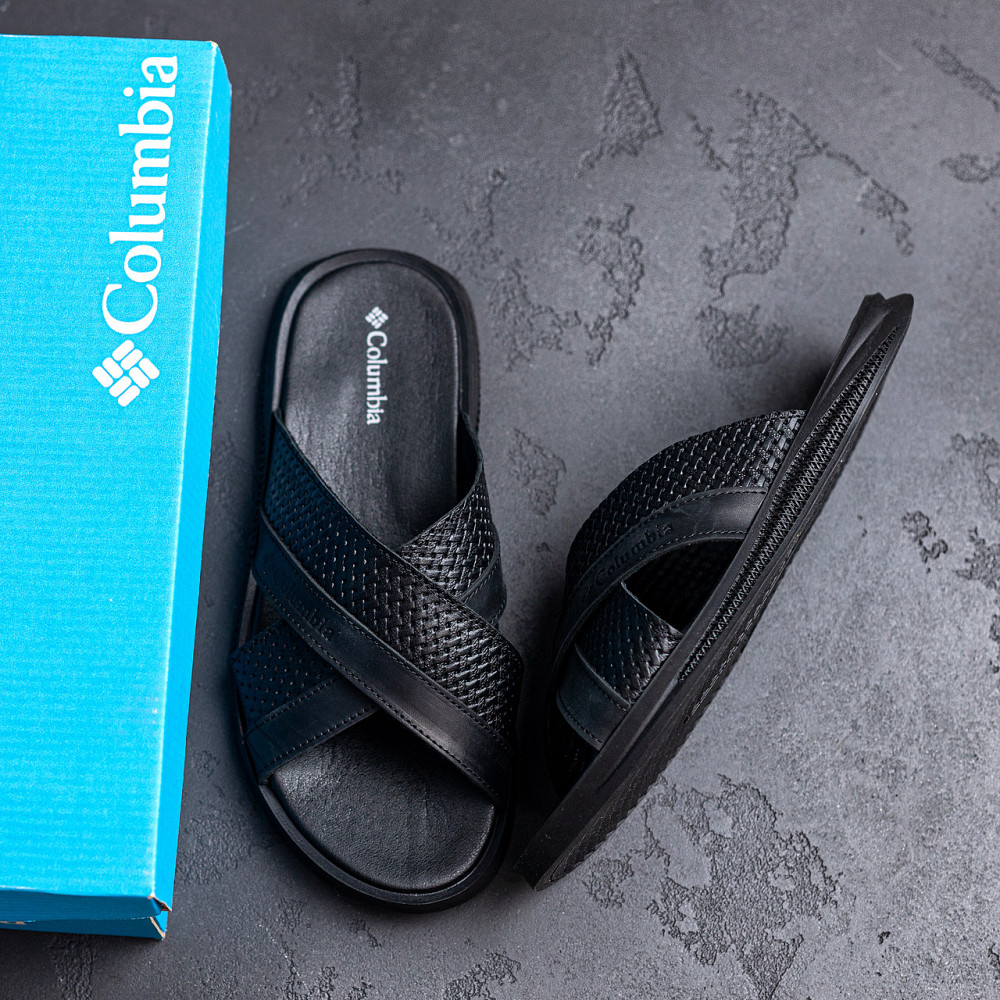 Мужские кожаные  летние шлепанцы-сланцы Columbia Киев - изображение 10