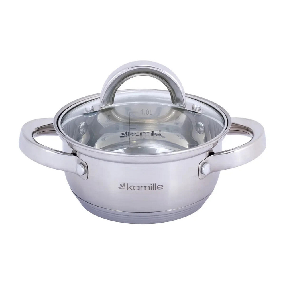 Каструля Kamille KM-5614S 1 л 14 см Київ - зображення 1