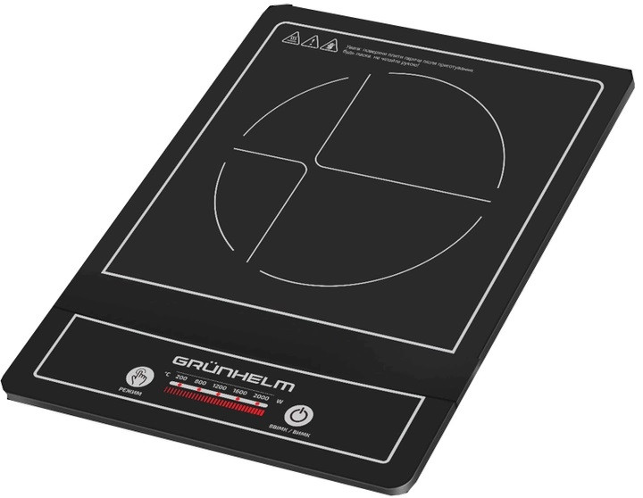 Плита індукційна настільна Grunhelm GI-909 2000 Вт Київ - зображення 1