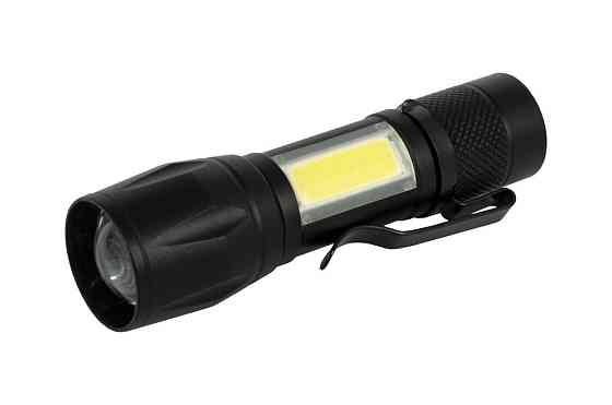 Фонарь с регулировкой фокуса WERTVOLL 3 режима LED/COB LED Li-ion 800 mAh/t 8000 K/100 lum AL 91х26  Харків