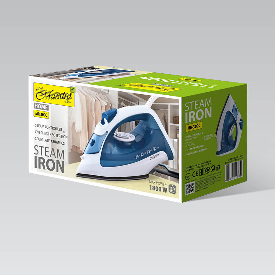 Утюг Maestro MR-300C 1800 Вт синий Київ - зображення 6