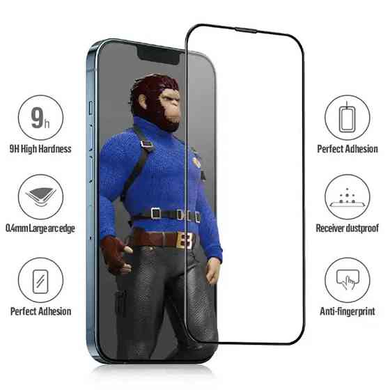 Защитное 2.5D стекло Blueo Corning Gorilla Glass для Apple iPhone 15 Plus / 16 Plus (6.7") Херсон