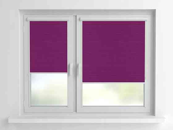 Рулонна штора Rolets Льон 2-7435-1150 115x170 см закритого типу Фіолетова Київ