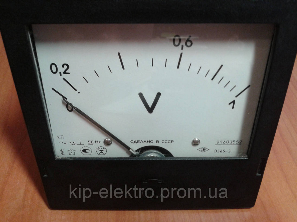 Вольтметр щитовой Э365-3 и Э365.1-3 (Э-365, Э365, Э 365, Э-365-3, Э365.3, Е365-3, Е365, Е-365, Е365. Київ - зображення 2