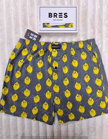 Мужские чёрные семейные трусы с рисунком "Funny Lemon" (арт. MBXK 307/01/125) Кривий Ріг